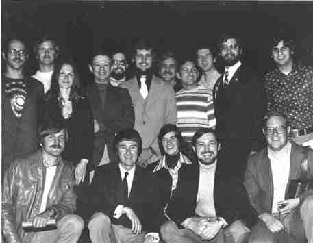 Photo of Dr. Gerard K. O'Neill and OASIS members from 1978.